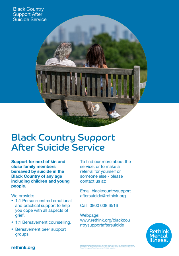 Rethink Mental Illness - Black Country Support After Suicide Service